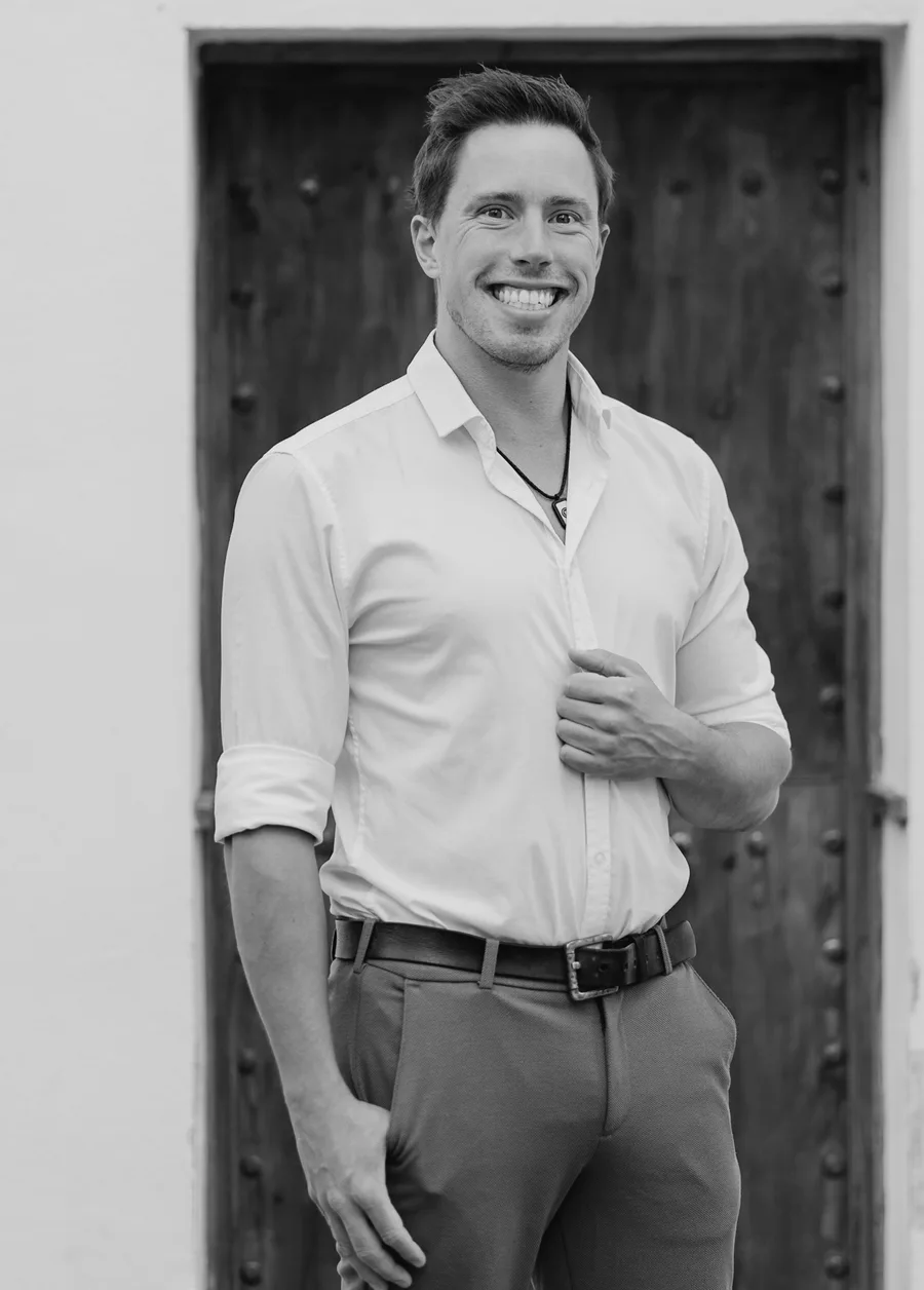 Florian Faller, Schwarzweiß-Porträt